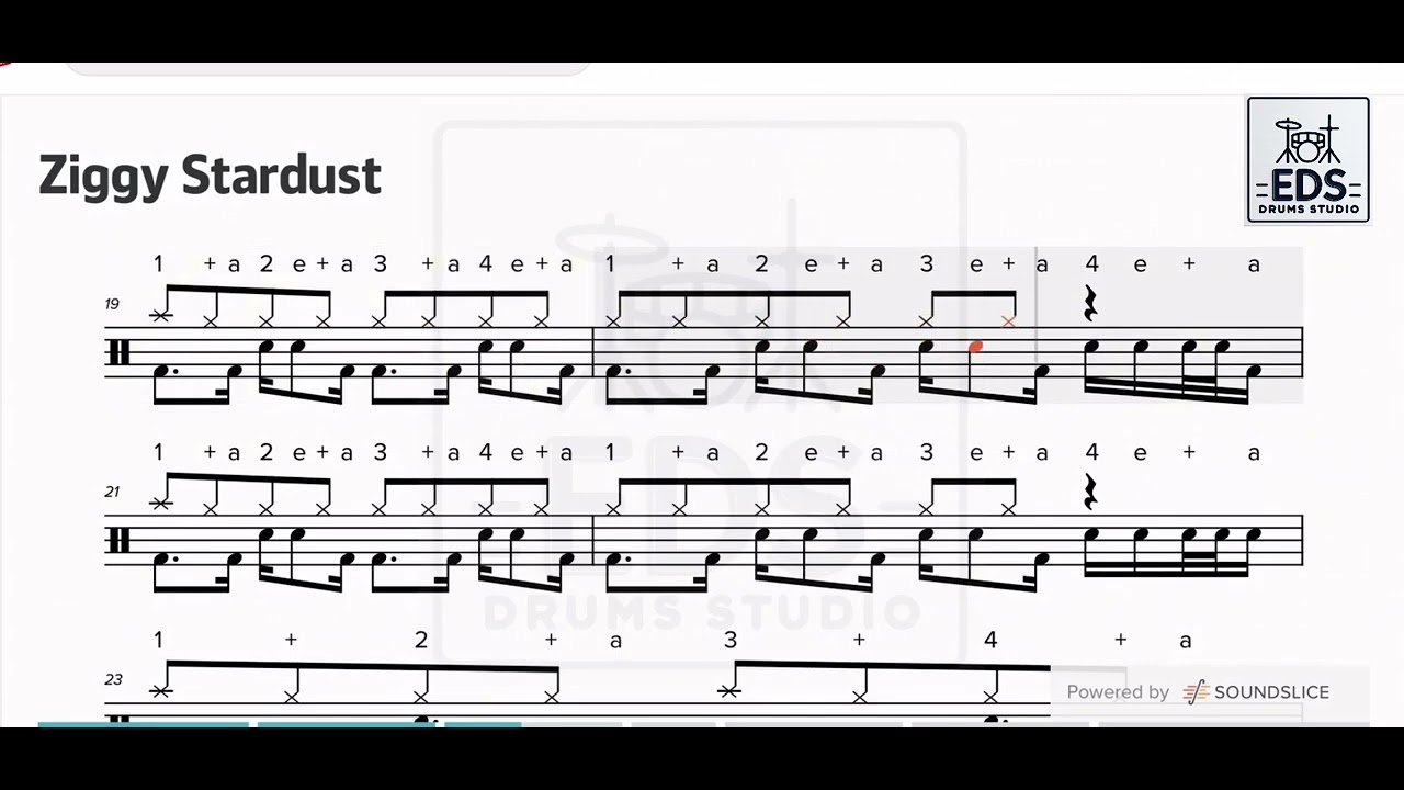 Ziggy Stardust(Demo) Rockschool Drums Grade 6 (2018)
