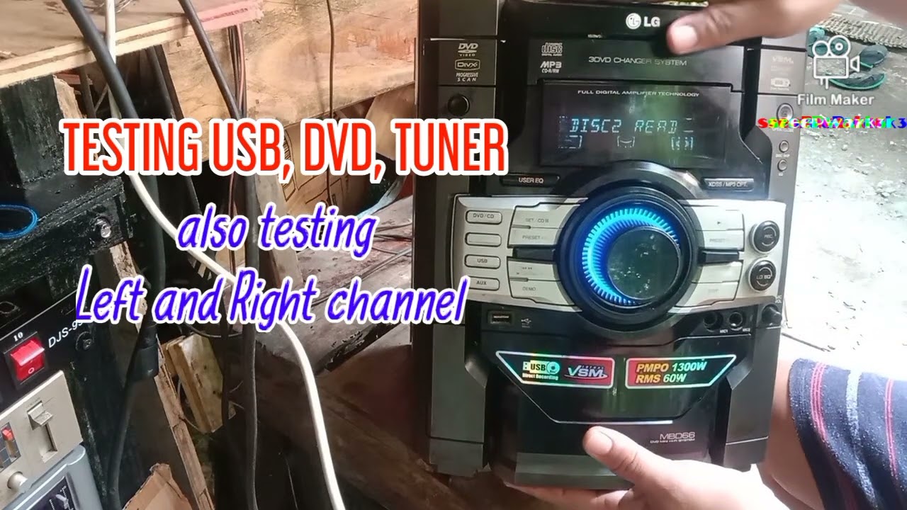 LG DVD MINI HI-FI SYSTEM Model No. MBD66 REPAIR