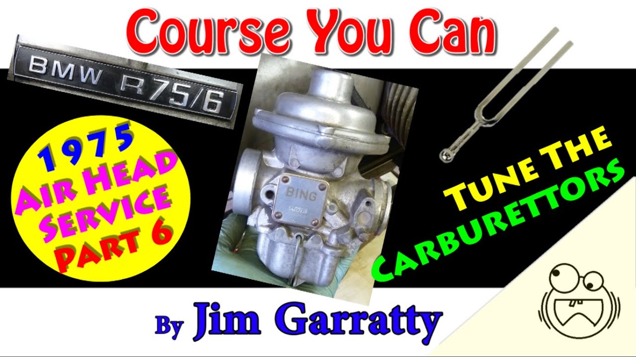 R75/6 Part 6. BMW, Air Head Boxer, R Series service. Tune and Balance the Carburettors. Road Test.