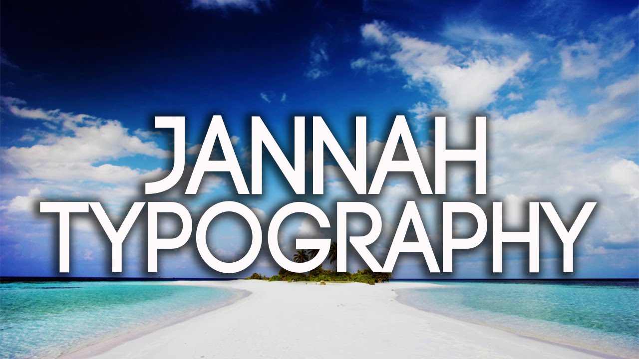 Omar Esa - Jannah (Heaven) - Typography Video | Vocals Only