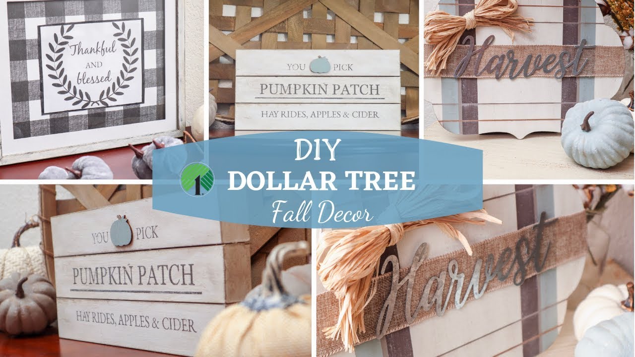 DIY Dollar Tree Fall Decor | Farmhouse Signs