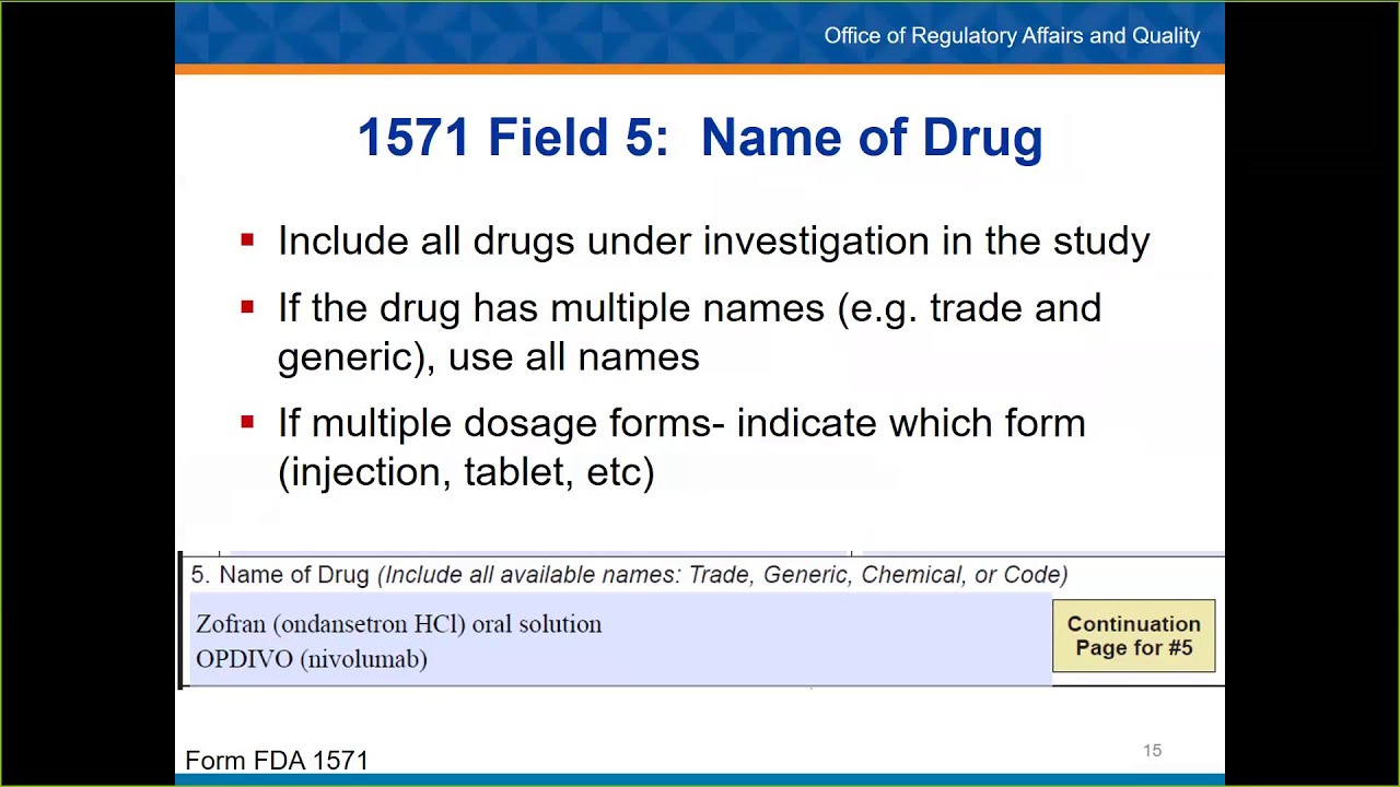 Investigational New Drug Application (IND) Forms: Updates and Best Practices