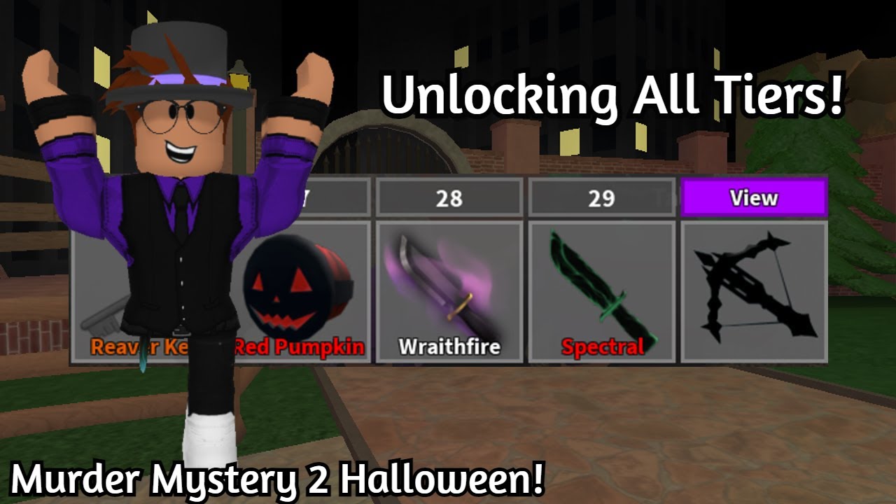 Unlocking *ALL TIERS* of the Murder Mystery 2 Halloween Battlepass! (MAIN EVENT)