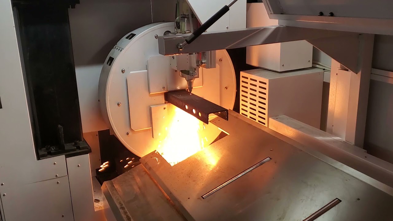 Laser Cutting Channel Steel C Beam Carbon Steel Mild  Fiber Laser Pipe Tube Laser Cutting Machine