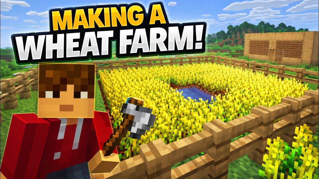 I made a wheat farm in my minecraft world but this happened😰😰🤔