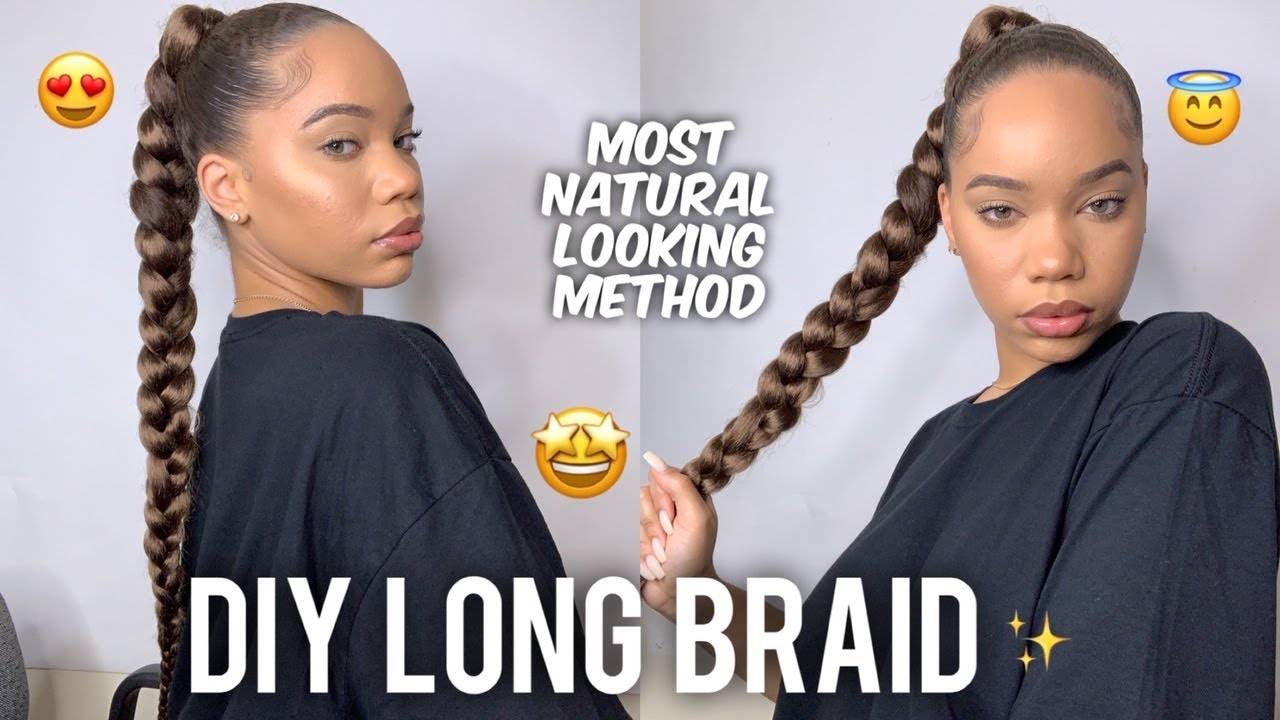 DIY LONG BRAID | NEAT NO KNOT METHOD | Kaila Kake