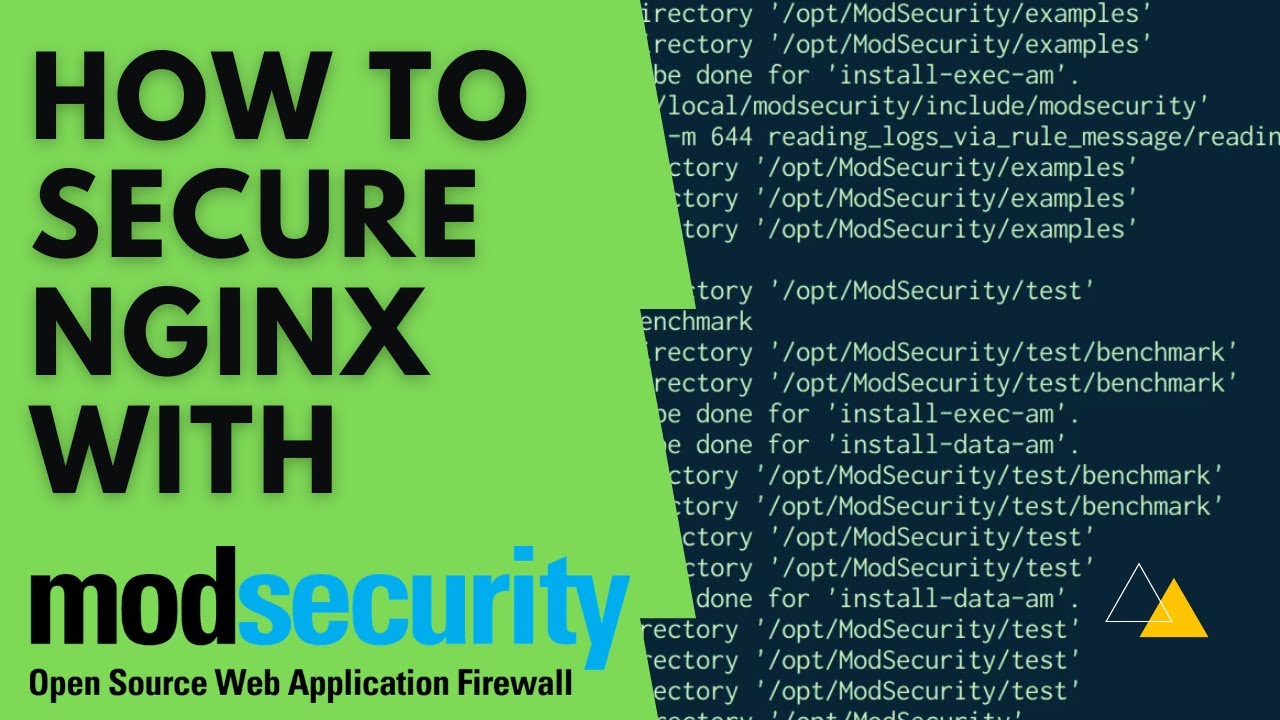 Nginx ModSecurity Tutorial | Nginx WAF