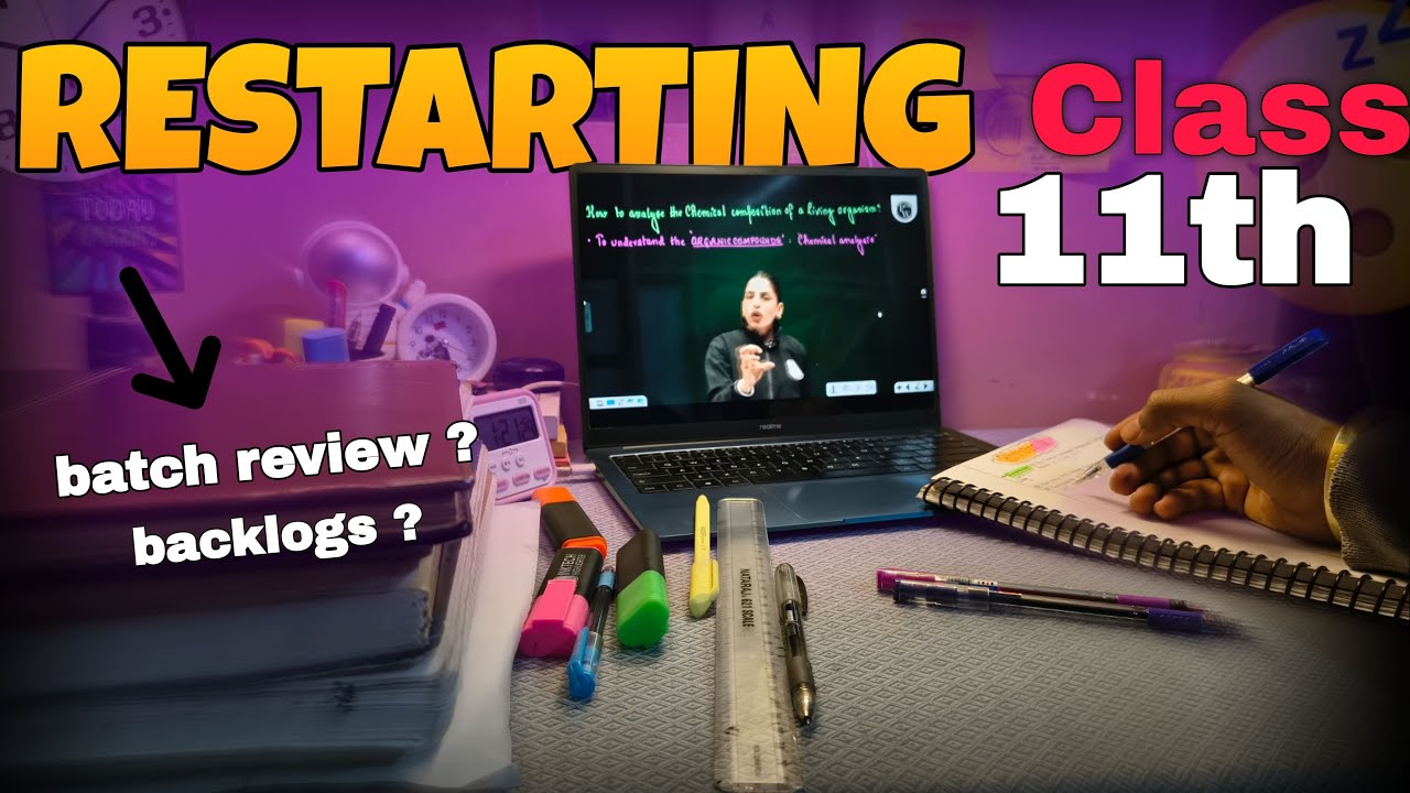 Restarting My *CLASS 11TH 🤧* | Neet 2027 aspirant | 11th Grader study vlog