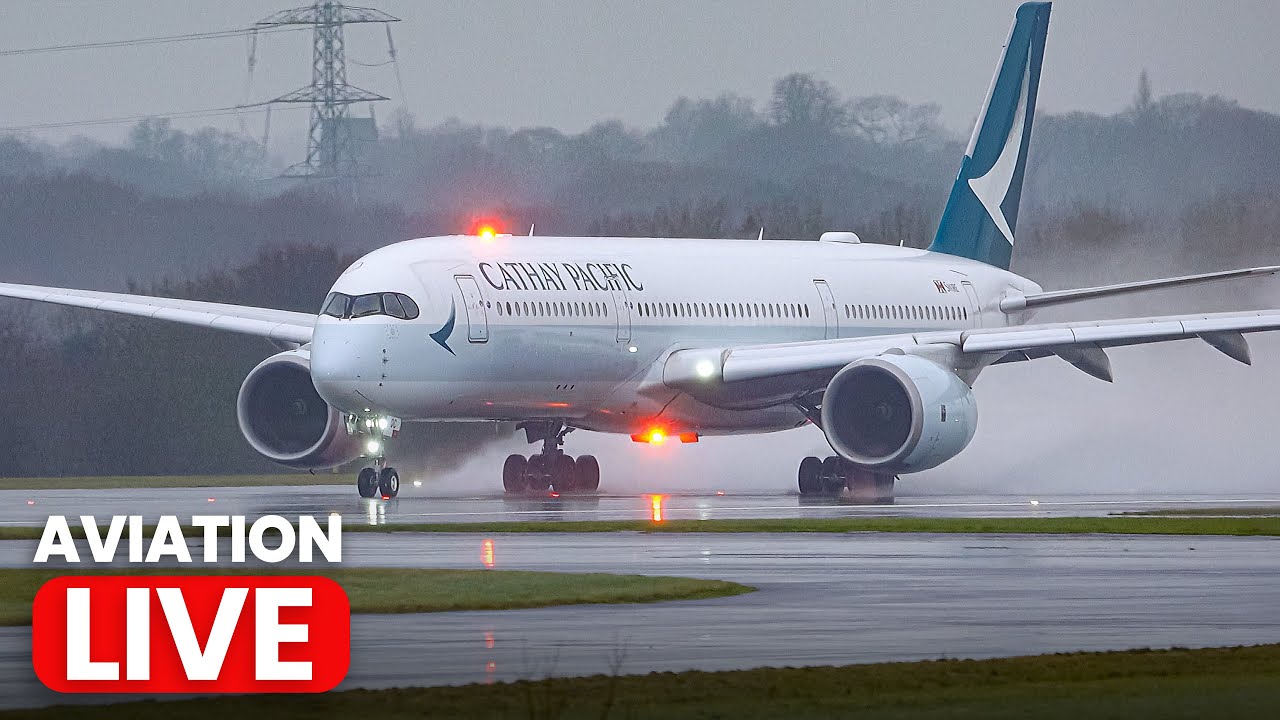 🔴 Manchester Airport LIVE ✈️ FriYAY Show 🌧️