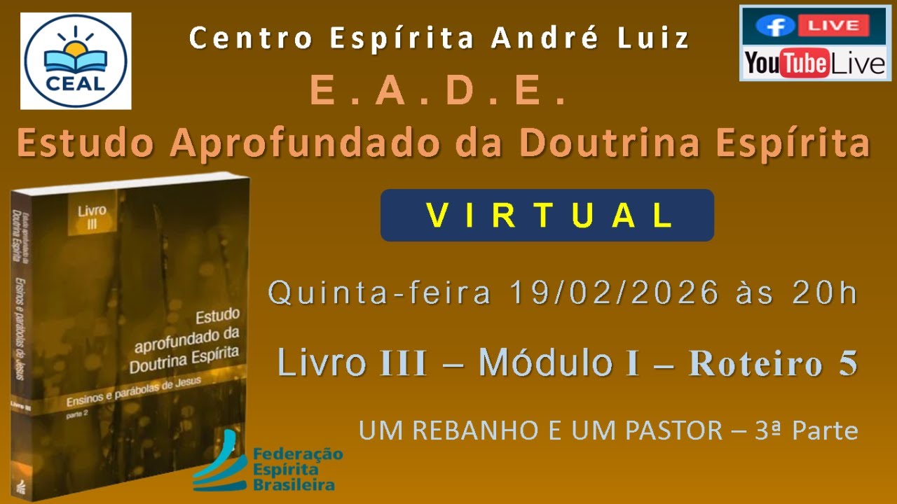 EADE-Est.Aprof.Dout.Esp.Liv.III-Mod 1-Rot 5 – UM REBANHO E UM PASTOR – 3ª parte
