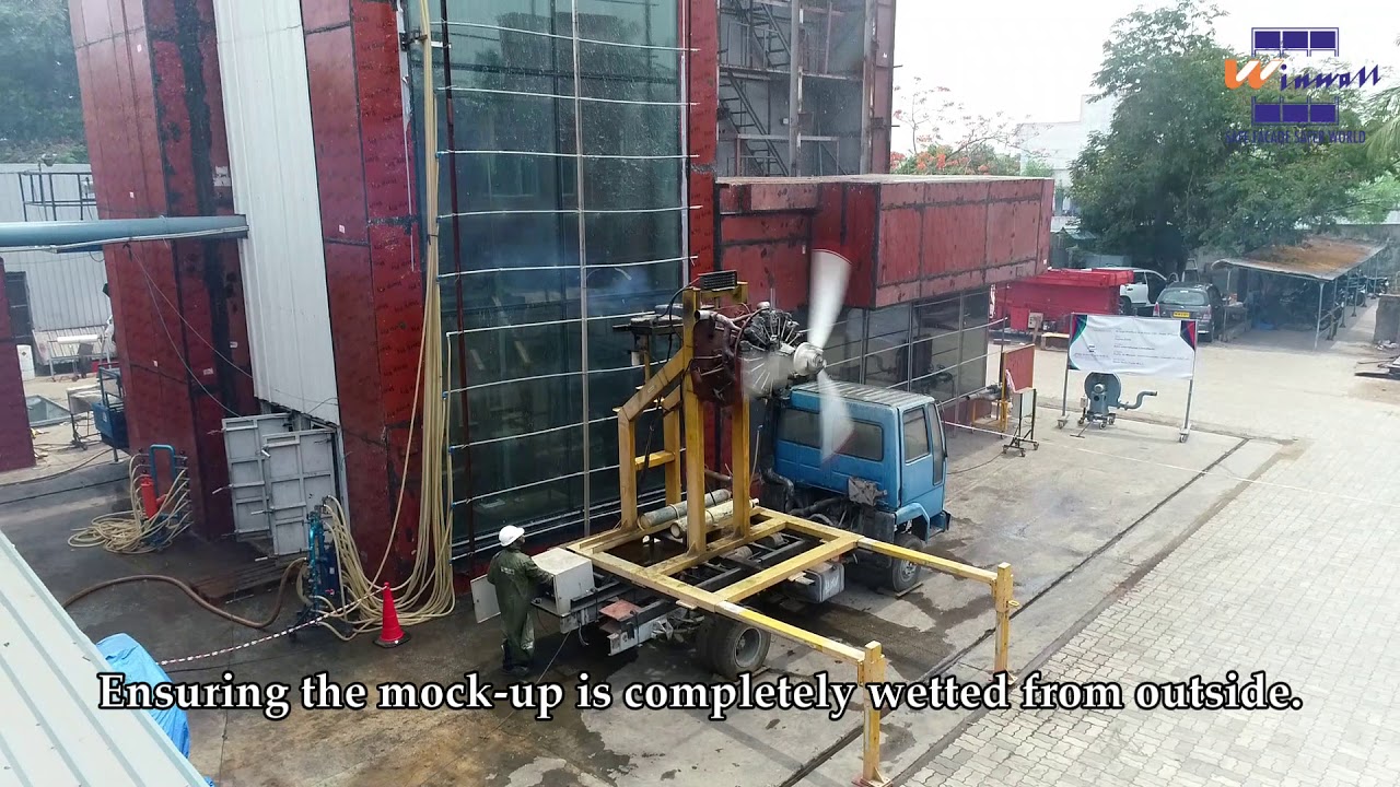 Dynamic Water Penetration Test for Facade
