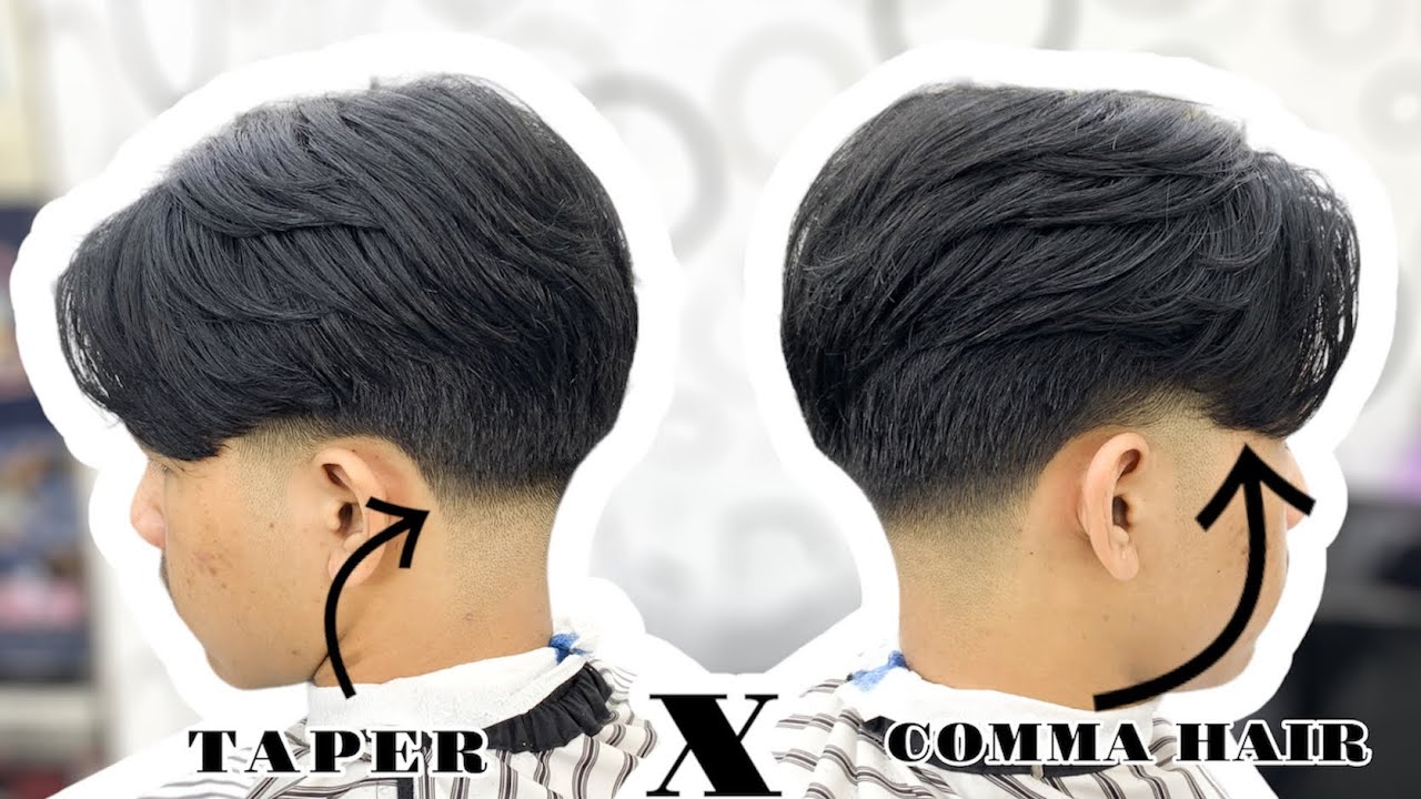 TAPER FADE HAIRCUT - COMMA HAIR|| KOREAN HAIRSTYLE