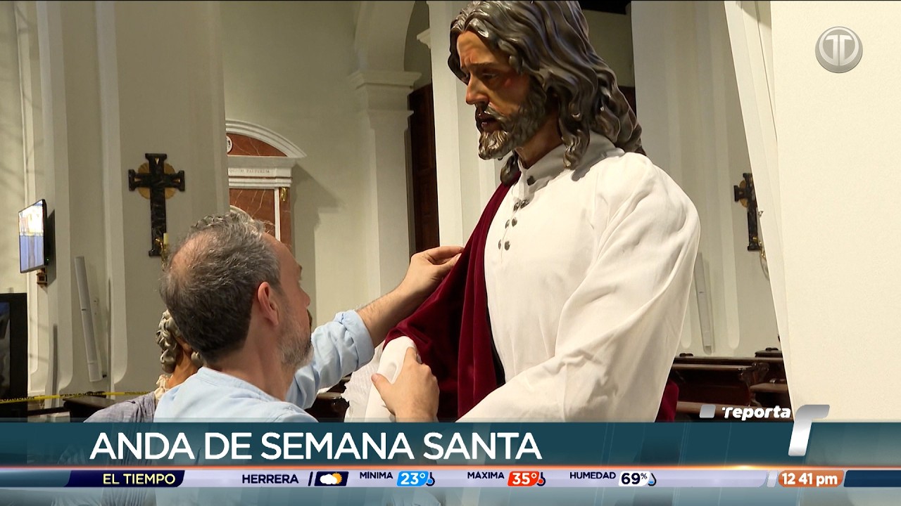 Llegan las esculturas del anda de la última Cena para la Semana Santa en Casco Antiguo