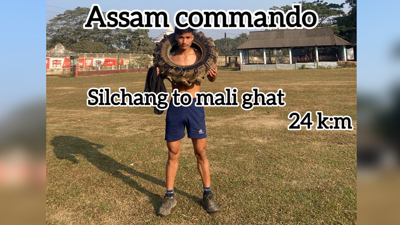 Assam commando🖤 Silchang to malighat 24 k.m #assma #running #