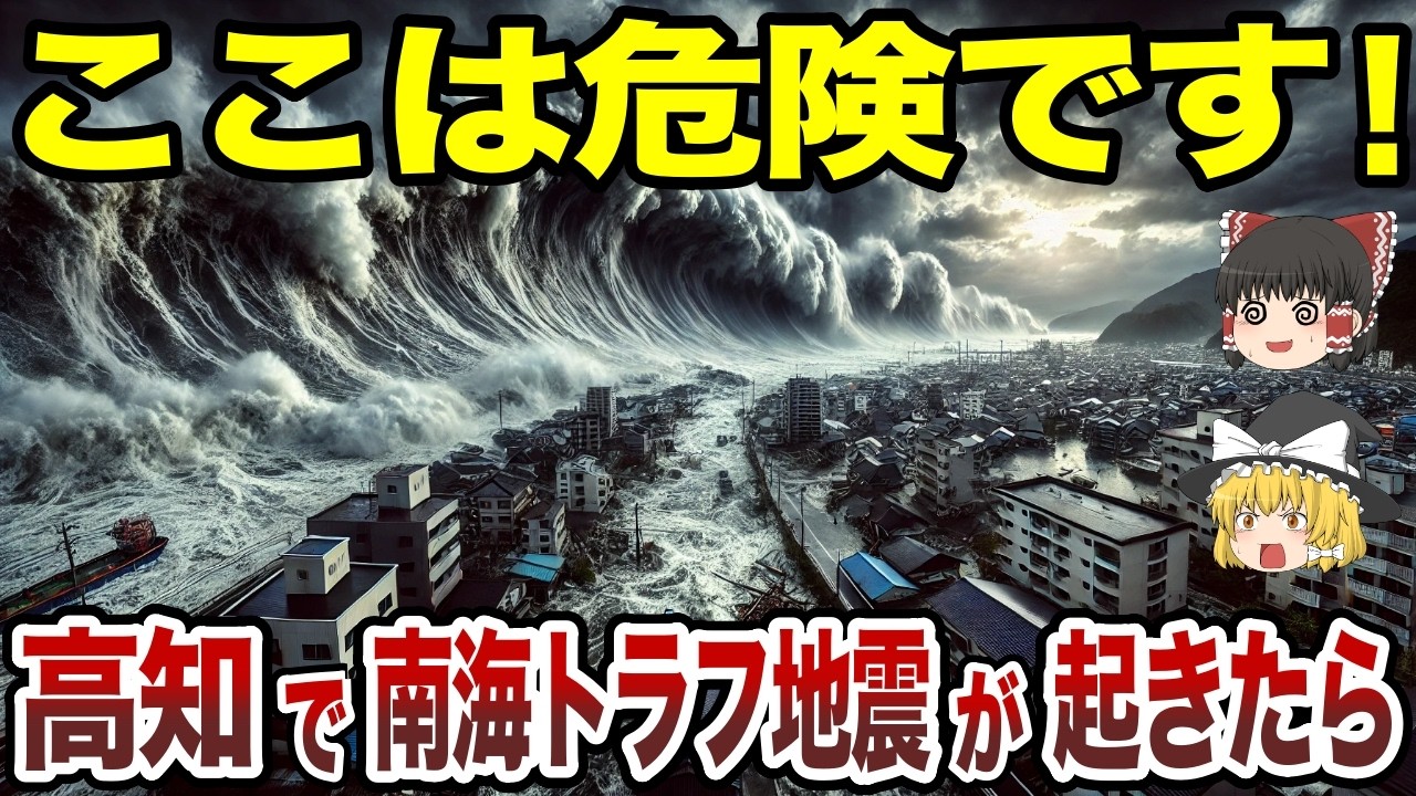 【日本地理】南海トラフ地震が起きたら高知県で超危険な場所【ゆっくり解説】