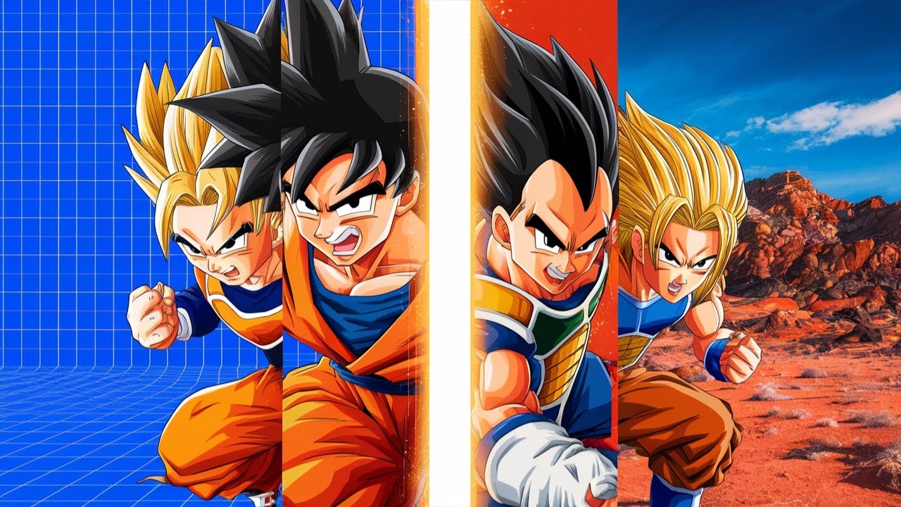 Гоку, Вегета и Транкс уничтожают аркадный режим | Dragon Ball FighterZ