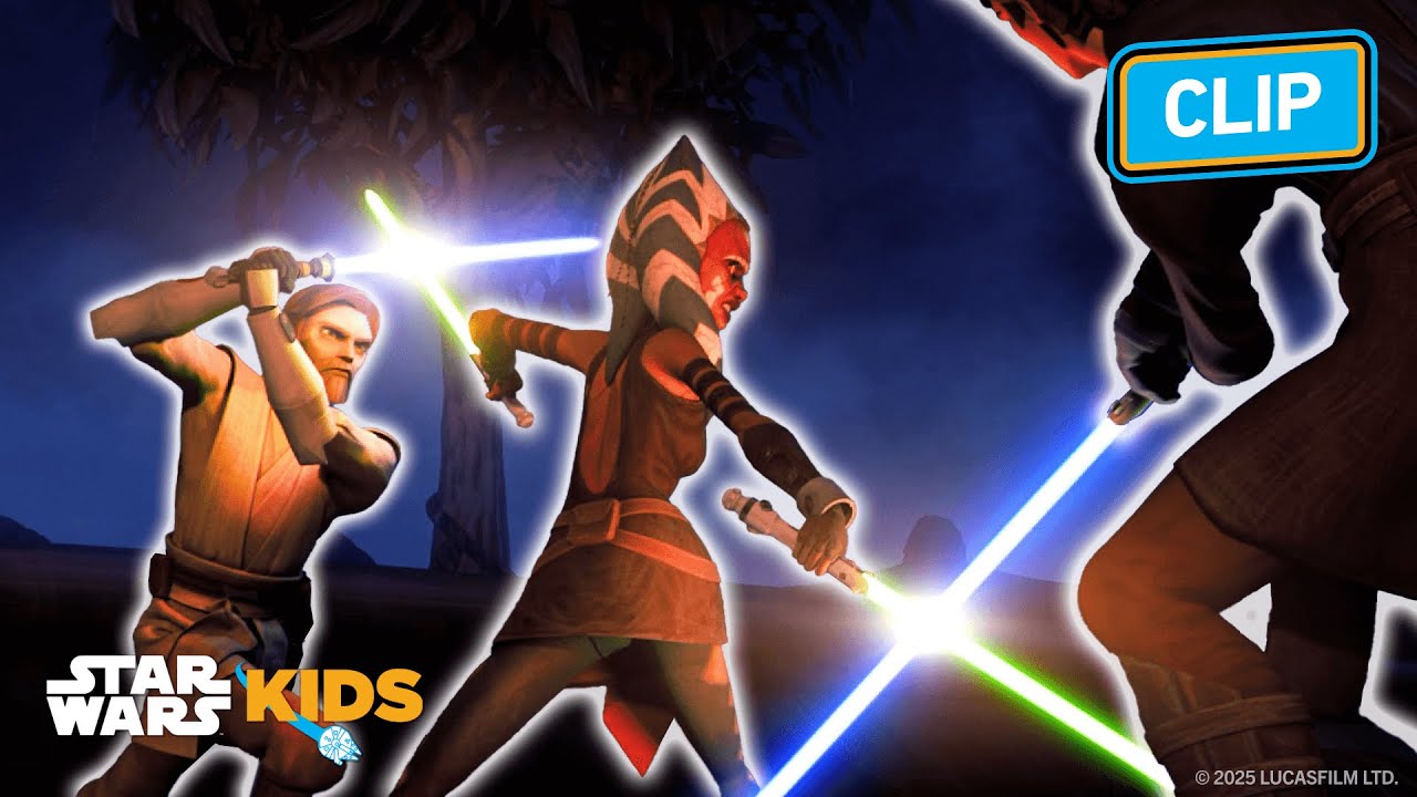 Ahsoka Infected By The Dark Side 😈 | Star Wars: The Clone Wars |  @StarWarsKids