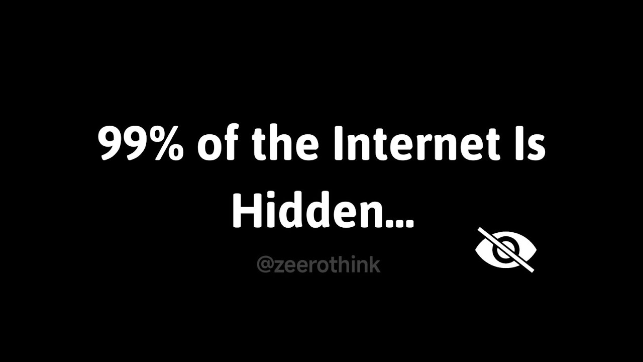 99% of the Internet Is Hidden… Here’s Why ? | Deep Web vs Dark Web Explained | zeerothink