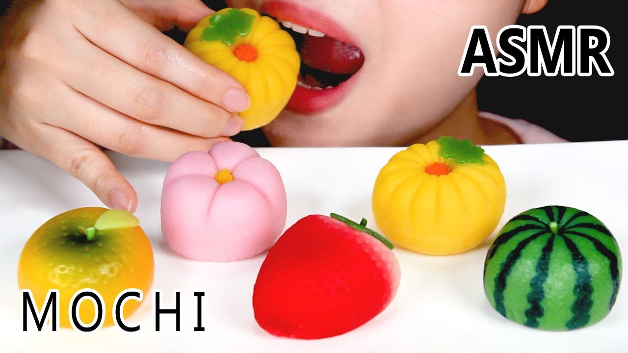ASMR MOCHI EATING SOUNDS  WAGASHI  MUKBANG | 화과자 | 和菓子 を食べてみた