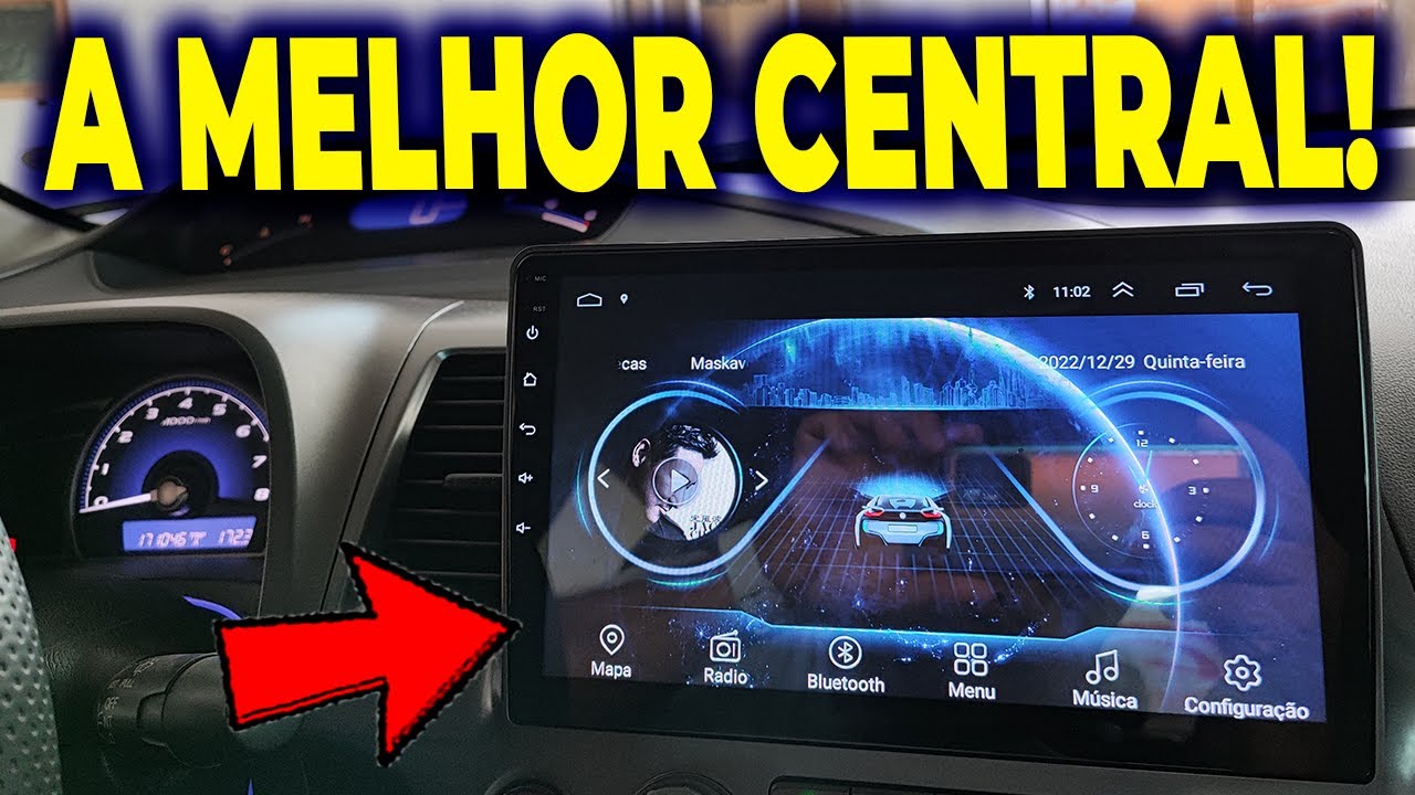 🔥🚘 MULTIMIDIA ANDROID DE 10 POLEGADAS NO CIVIC G8 - REVIEW E DETALHES DA MULTIMÍDIA