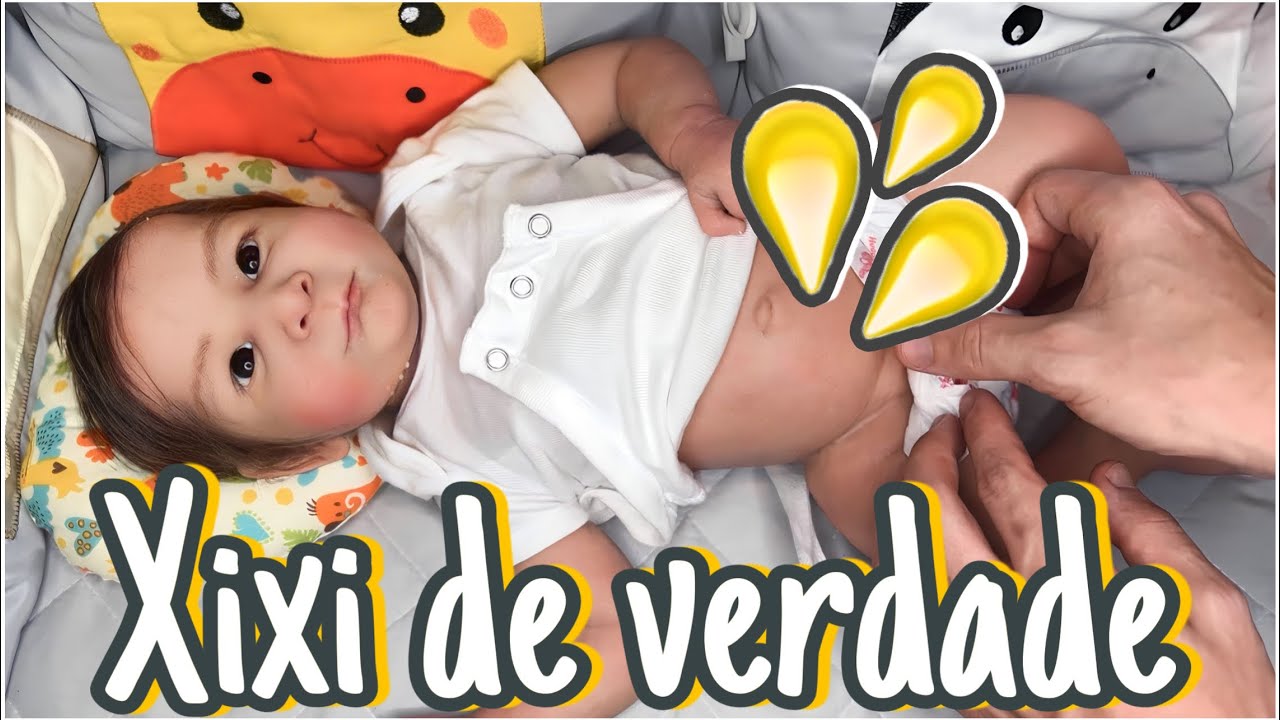BEBÊ REBORN FEZ XIXI DE VERDADE! PRIMEIRA TROCA DE FRALDA DO BEBÊ DE SILICINE SÓLIDO ANTHONY!