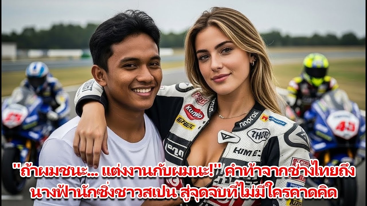 ‼️  ''ถ้าผมชนะ... แต่งงานกับผมนะ!'' คำท้าจากช่างไทยถึงนางฟ้านักซิ่งชาวสเปน สู่จุดจบที่ไม่มีใครคาดคิด
