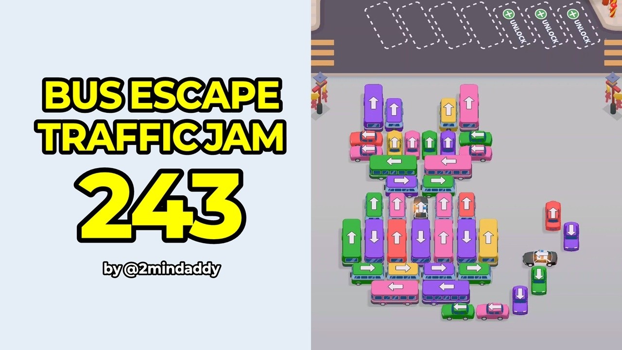 Bus Escape Traffic Jam Level 243 Solution and Walkthrough