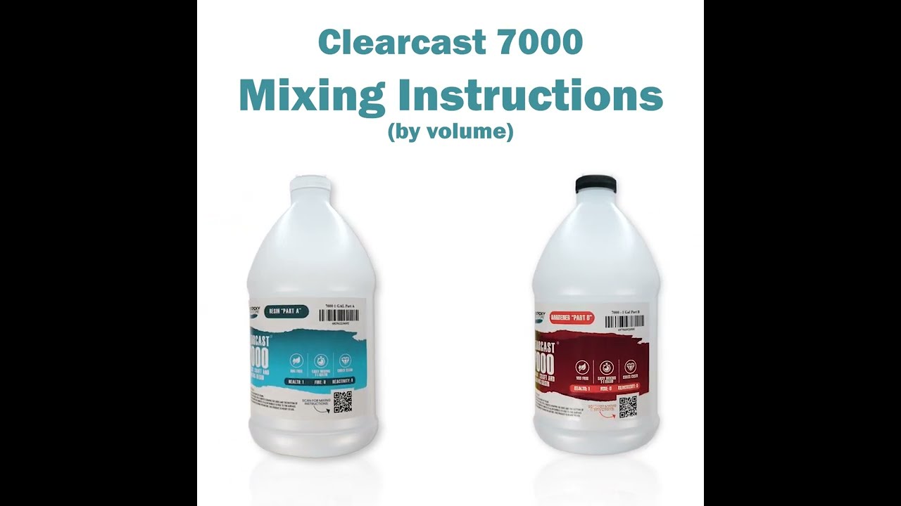 Clearcast 7000 Coating Epoxy Resin - Mixing Instructions By The Epoxy Resin Store