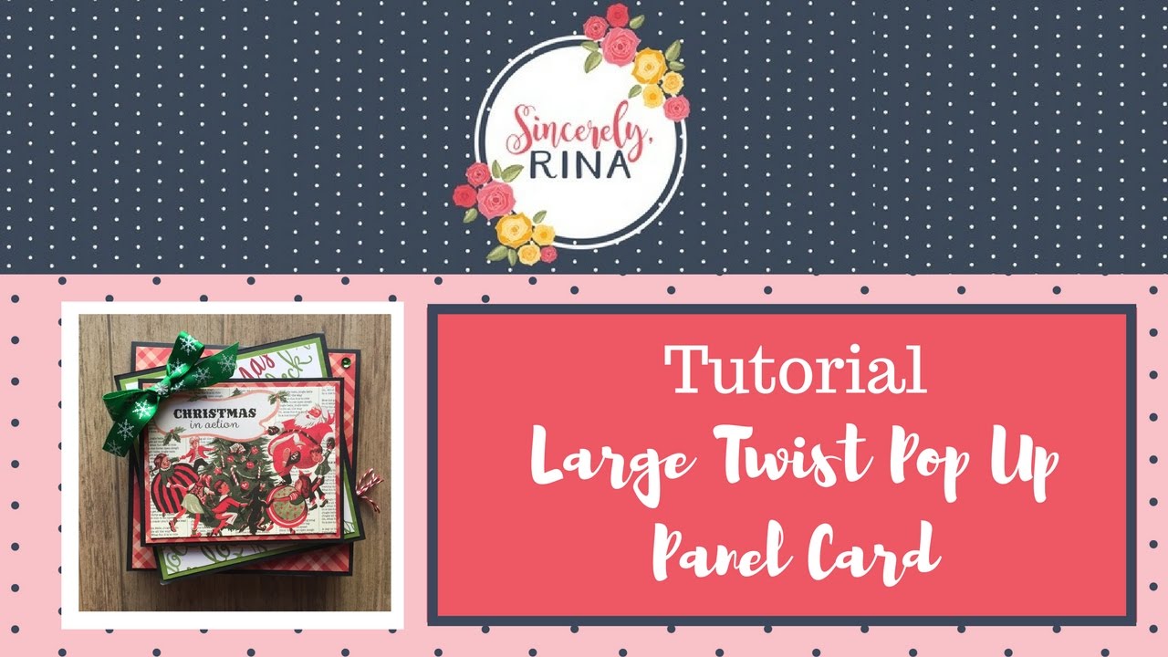 Large Twist Pop Up Panel Card Tutorial