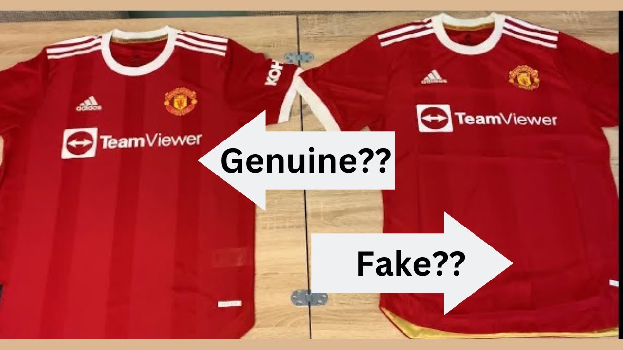 £100 Vs £14 Shirt Comparison How to tell if your Manchester United Jersey 2021/22 is real or fake