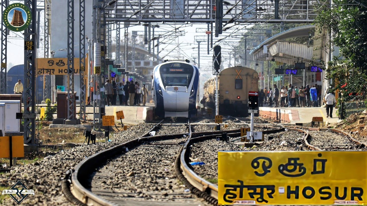 HOSUR - BAIYAPPANAHALLI (BENGALURU) DOUBLING WORKS | VANDE BHARAT INAUGURAL | ಹೊಸೂರು - ಬೈಯಪ್ಪನಹಳ್ಳಿ