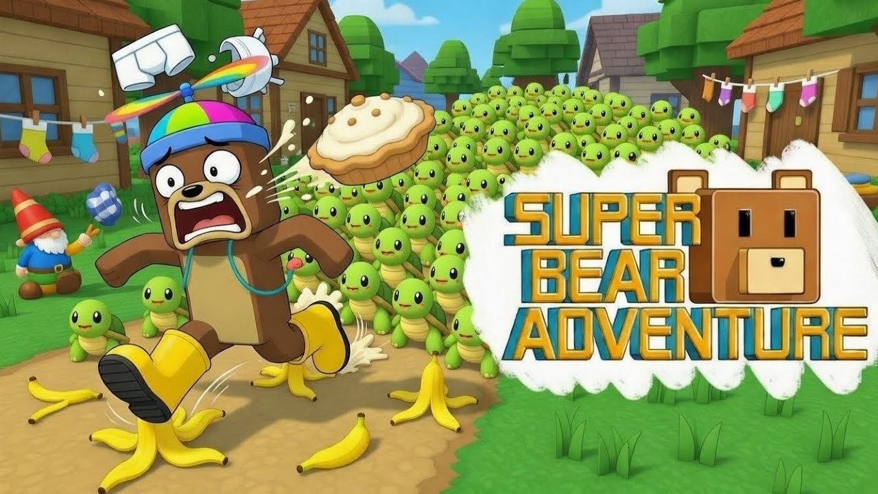 SUPER BEAR OYNUYORUZZZ BÜYÜK HEYECAN #cartoon #evcilikoyunlari #roblox #minecraft 