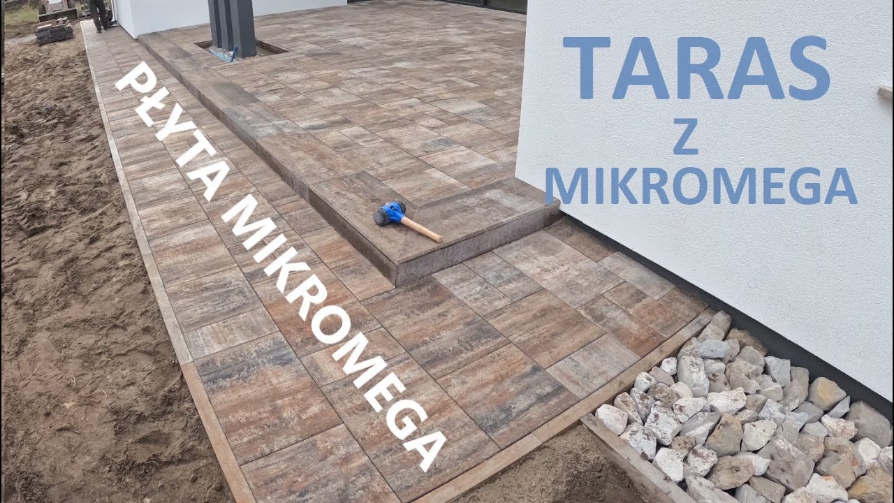 TARAS z płyt Mikromega od KAMAL. #brukarzbydgoszcz #paving #taras #brukbet #catchshift #gehl