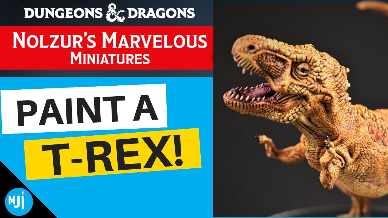 T-Rex Speed Painting Guide | Nolzur'S Marvelous Miniatures Dungeons and Dragons Tyrannosaurus Rex