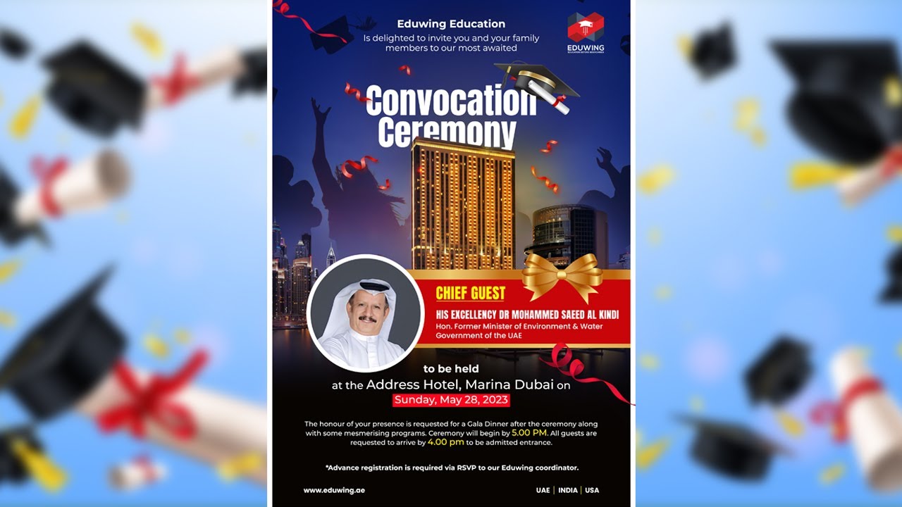 Convocation Ceremony 2023 | Address Hotel , Marina , Dubai