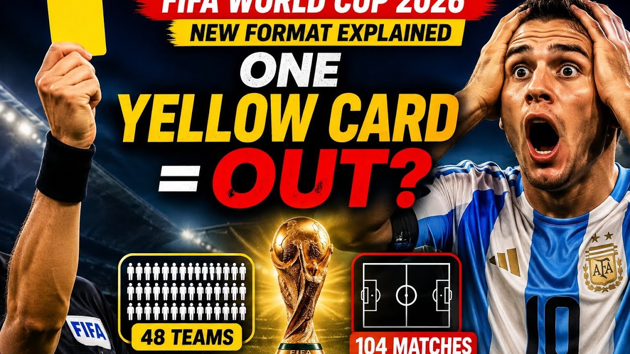  A Single Yellow Card Could Eliminate Your Team 😱 FIFA World Cup 2026 New Format Explained
