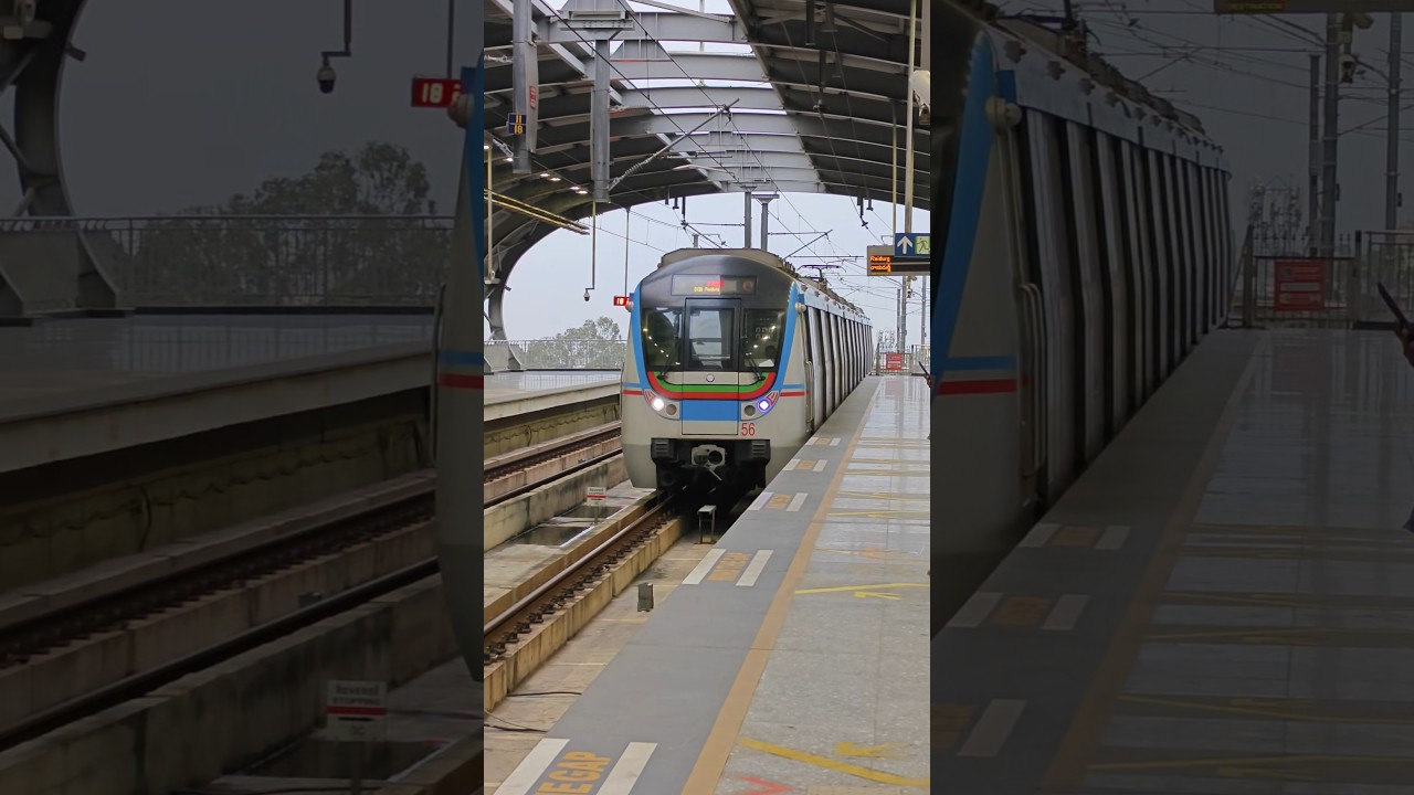 illuminati 💥Hyderabad Metro Train Royal Entry🔥😁