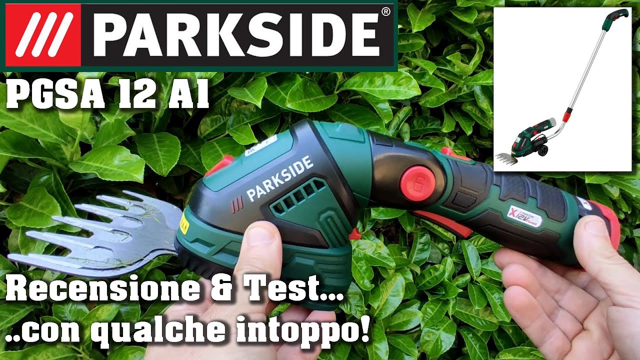 Parkside cesoia a batteria 12V PGSA 12 A1 Recensione e test ITA