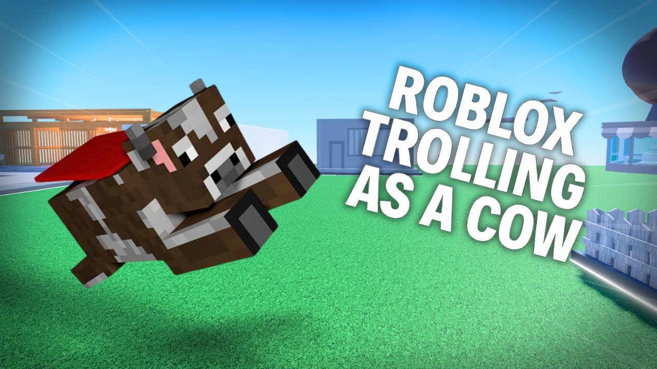 Trolling as a MINECRAFT COW on ROBLOX... | Roblox Voice-Chat Trolling