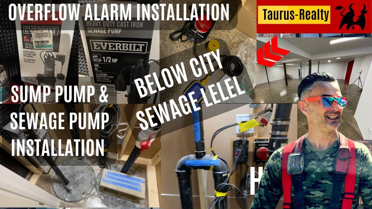 SUMP & SEWAGE PUMPS and ALARMS setup | Taurus-Realty