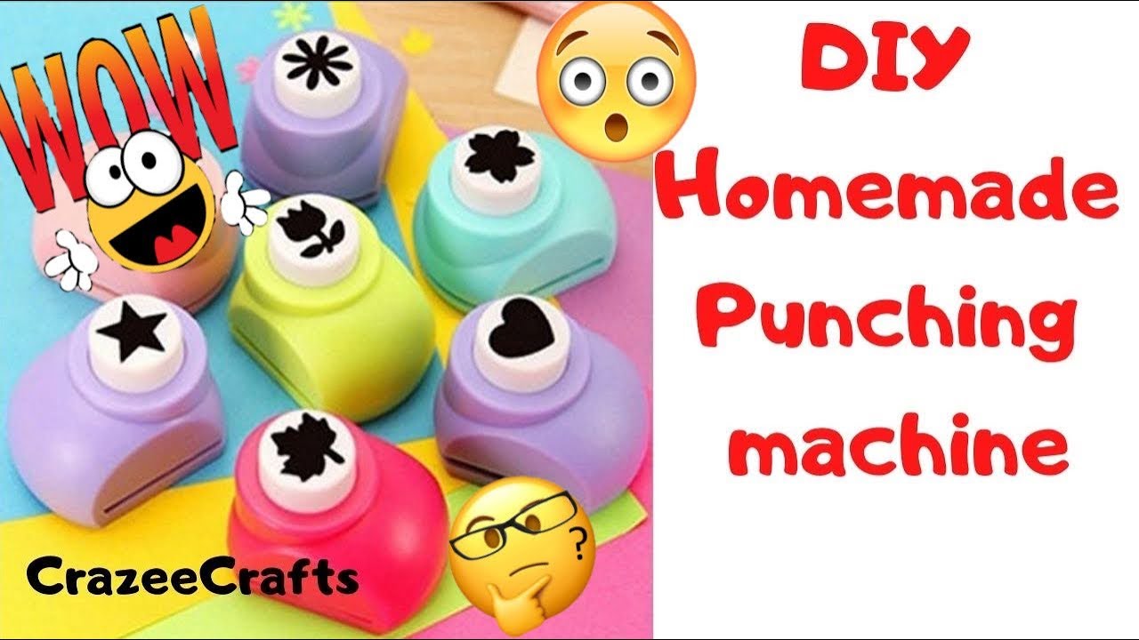 DIY How to make an easy Homemade Craft Punching Machine| Homemade Punching machine DIY| CrazeeCrafts