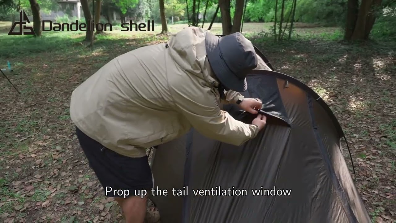 Dandelion Shell Tunnel Tent Setup Tutorial