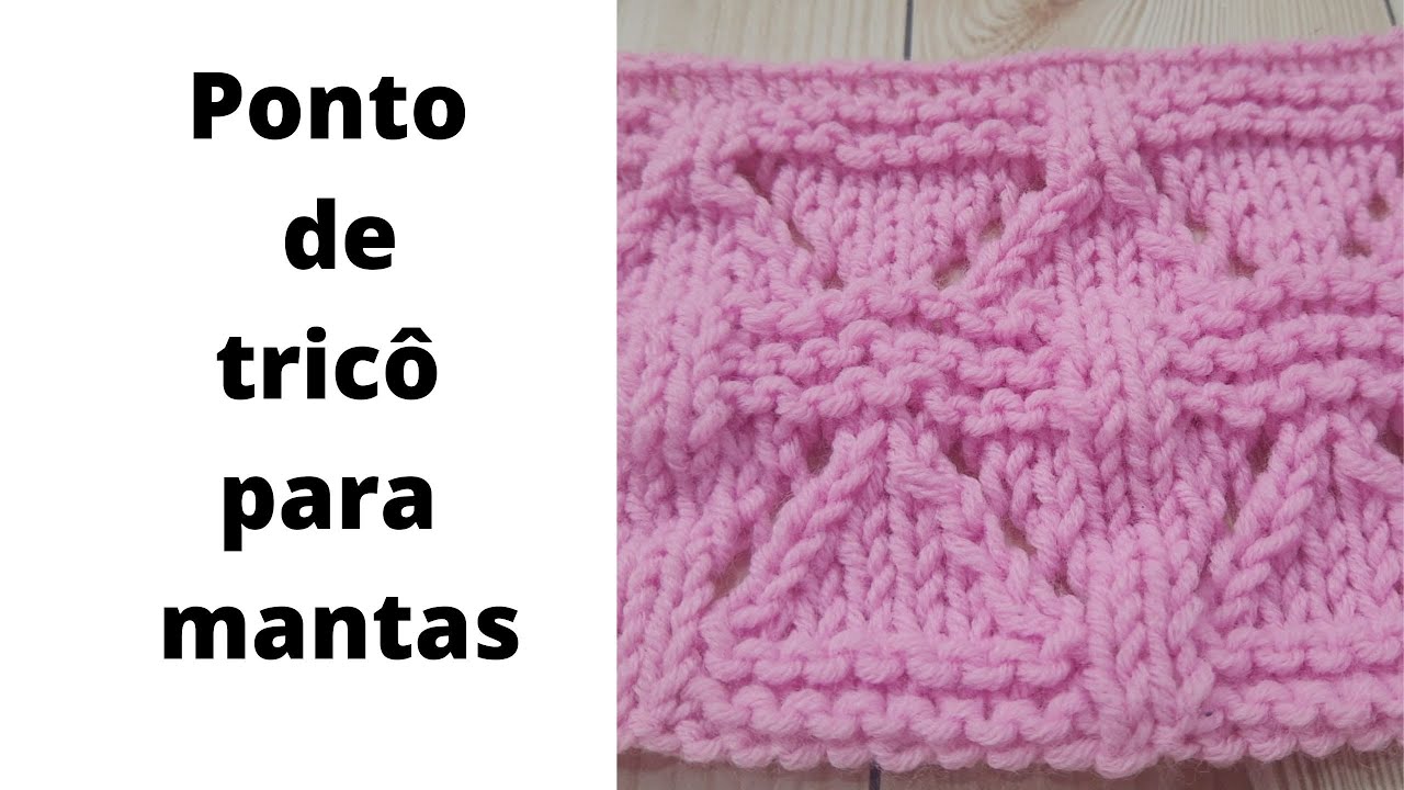 Ponto de tricô para mantas