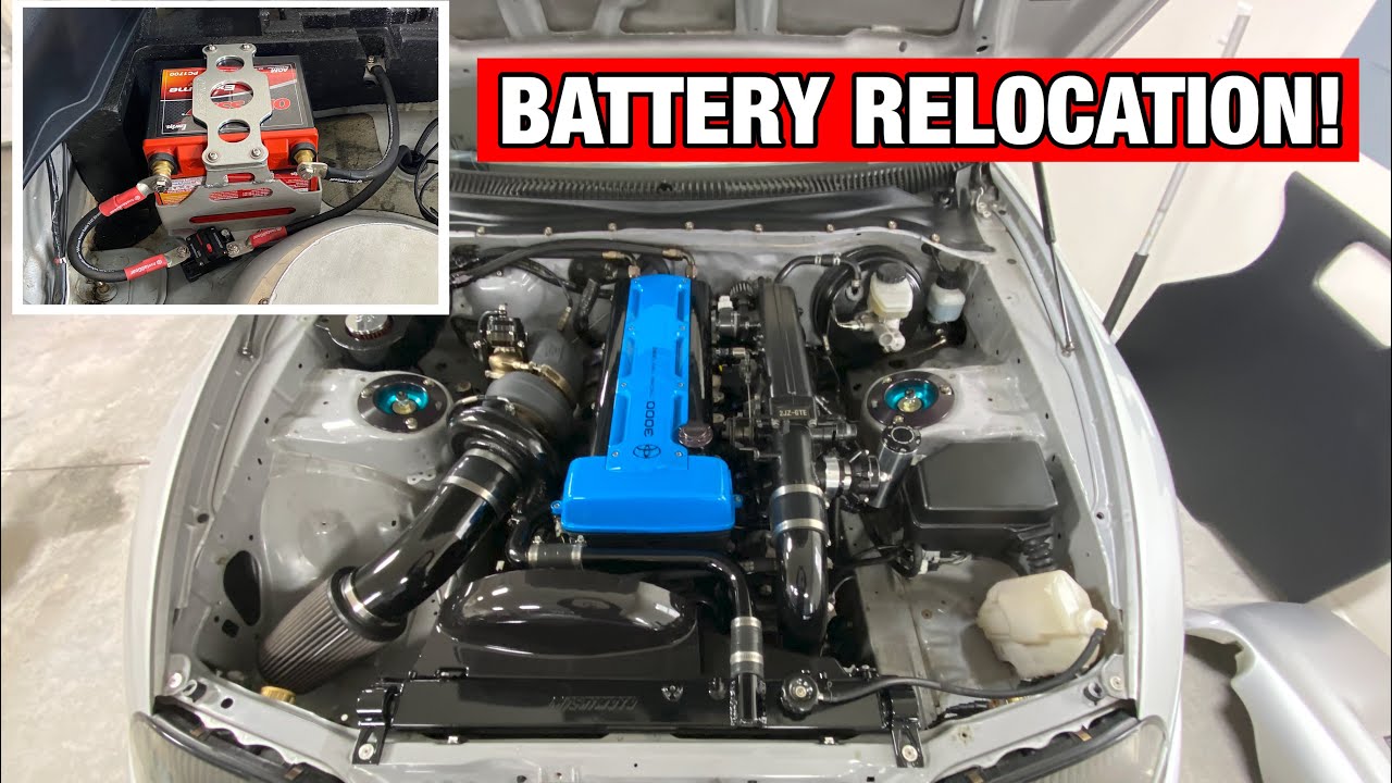 MK4 Supra Battery Relocation (How To Make Your own Kit)