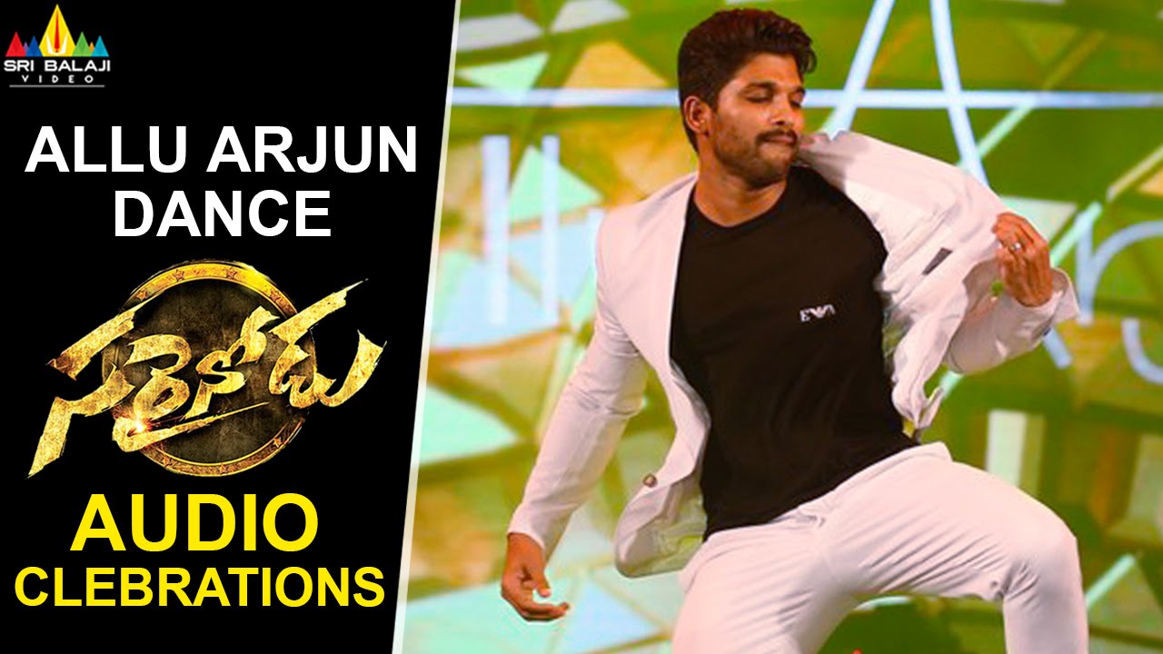 Allu Arjun Dance at Sarrainodu Movie Audio Celebrations | Sri Balaji Video