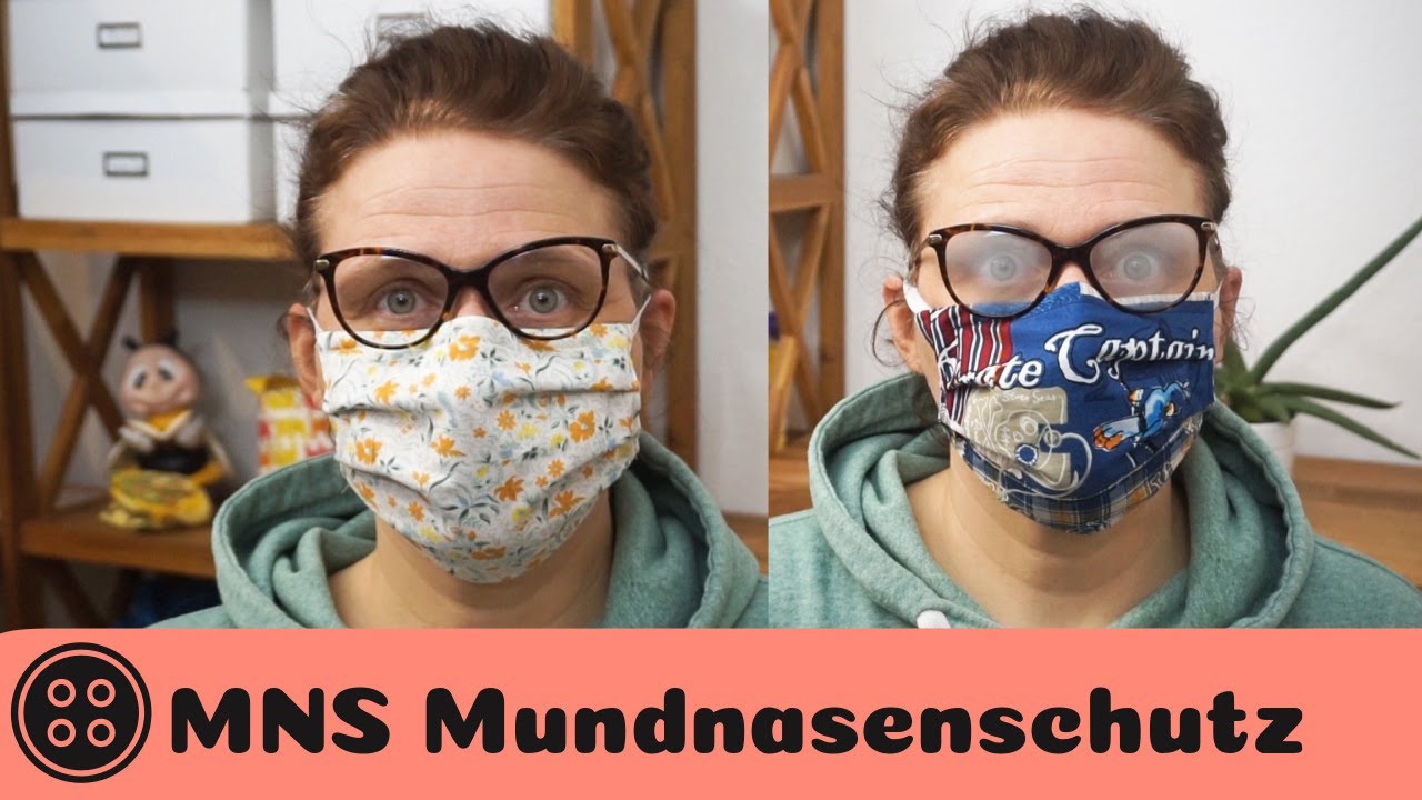 Mundnasenmaske nähen / Brillenträger aufgepasst / Face Mask DIY