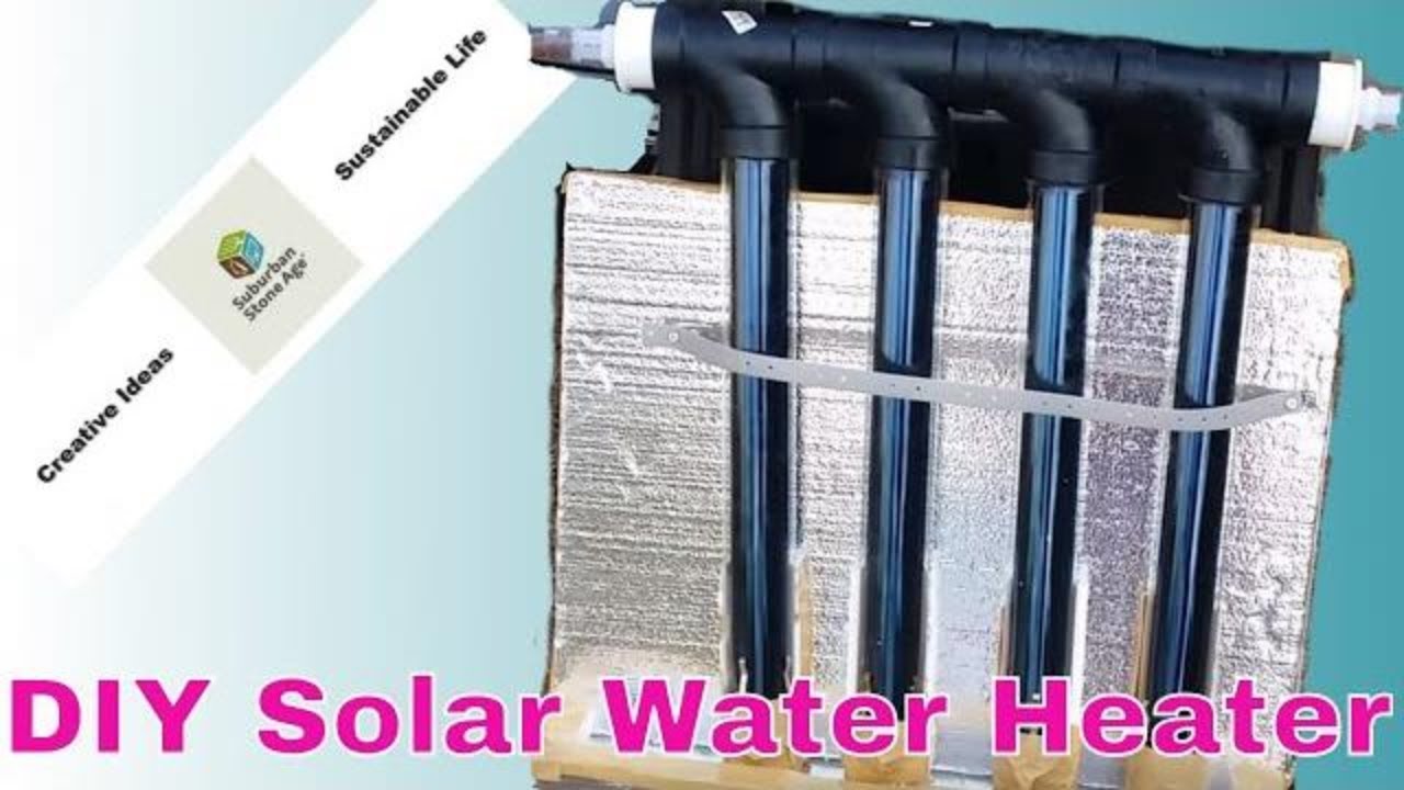 How to Make a Solar Hot Water Heater at Home - DIY Solar Vacuum Tube
