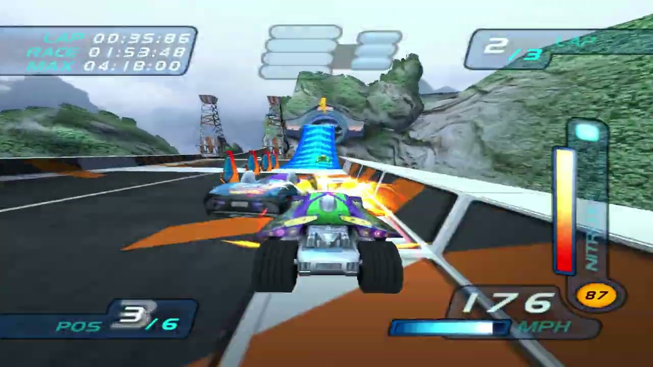 Hot Wheels World Race Slingshot on Mist Mountain