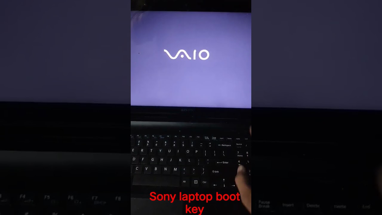sony laptop boot menu key