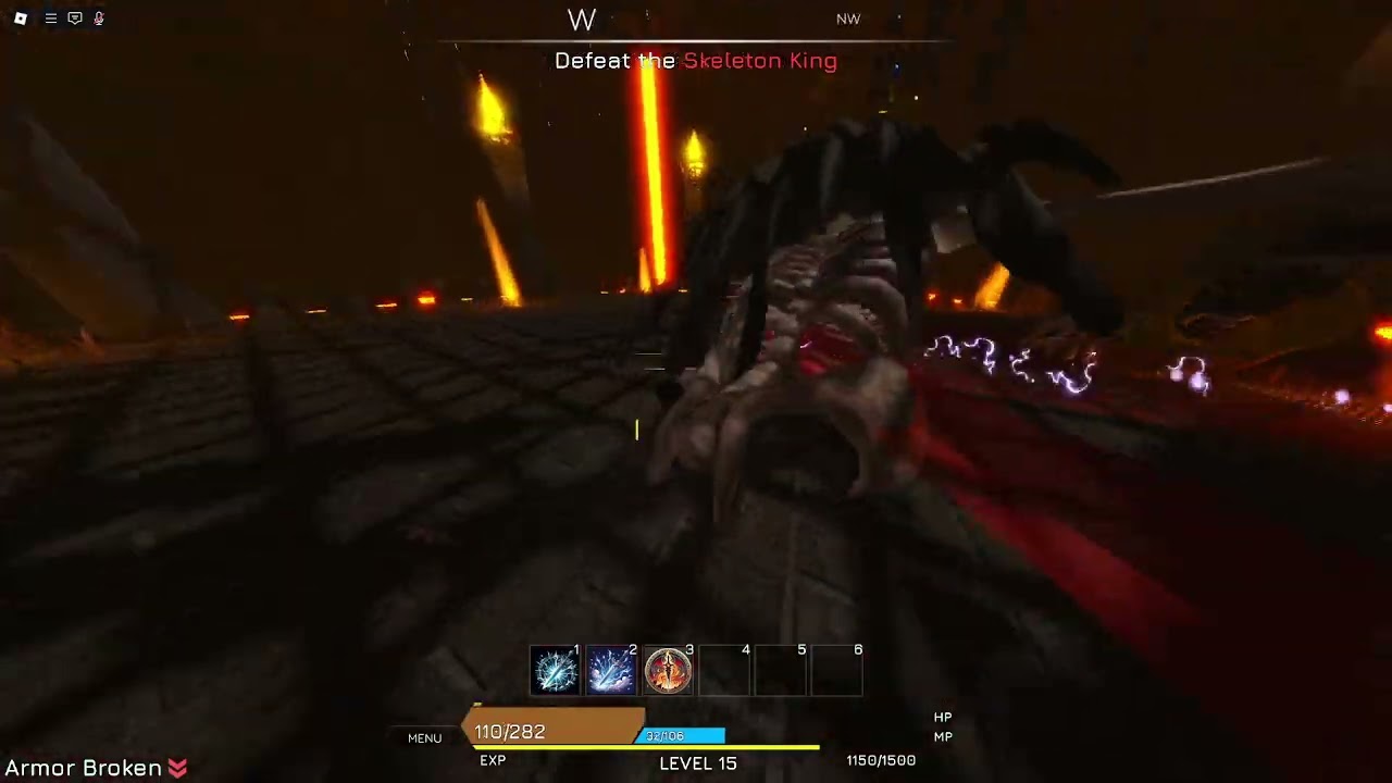 Blue Heater 2 - Skeleton King solo defeat level 15